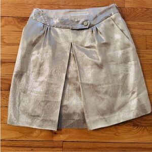 Stella McCartney Metallic Silver Skirt. Size 36 (EU/IT), US2. Runway collection.